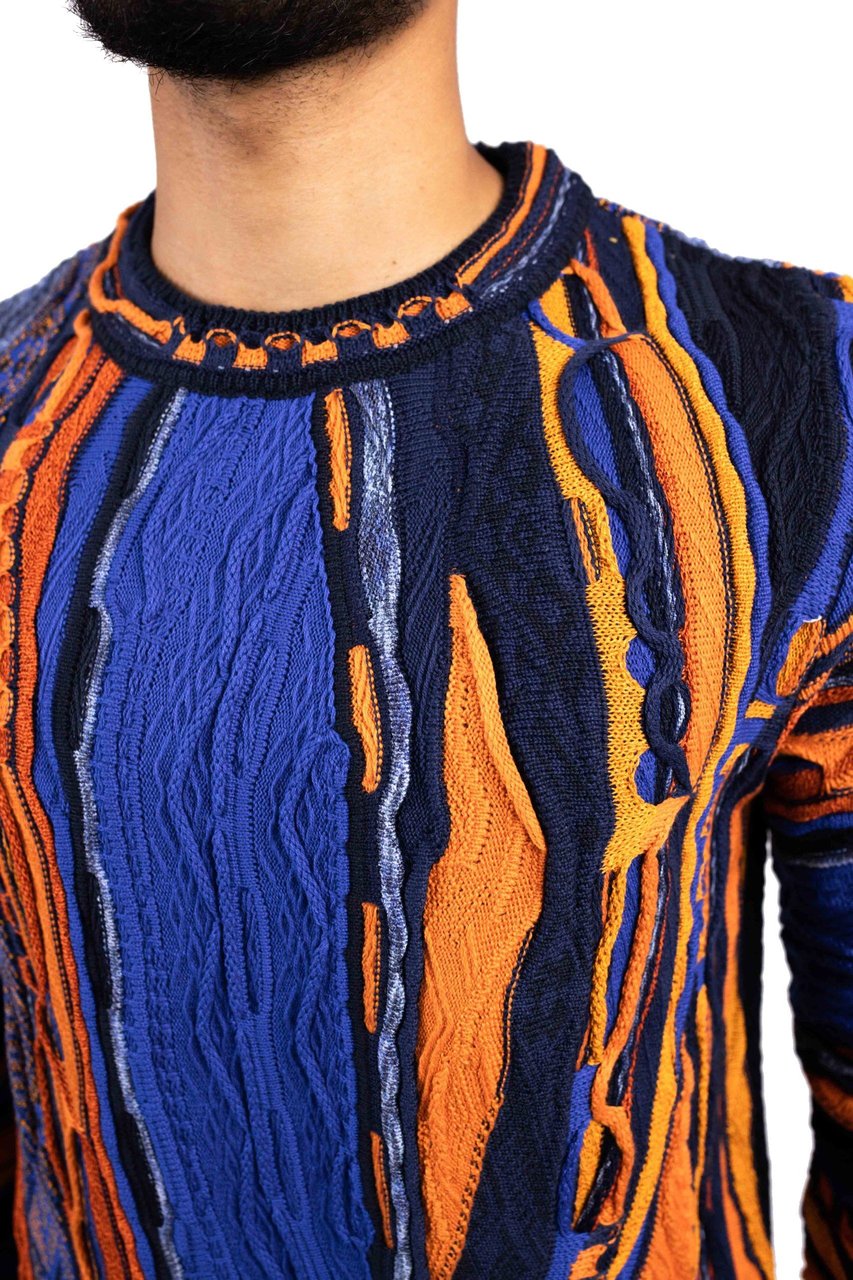 Carlo Colucci C11707 102 Sweater Heren Blauw