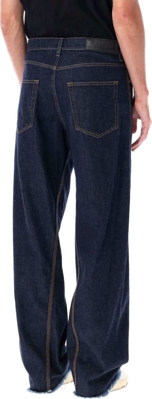 Lanvin Twisted denim jeans Blauw