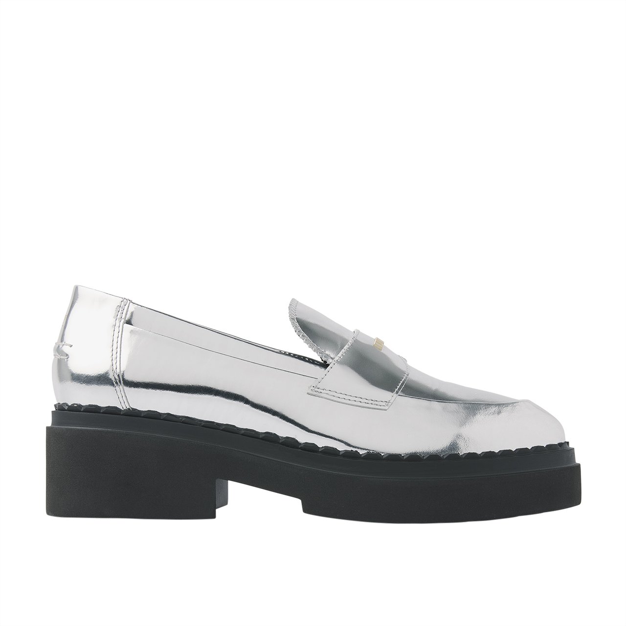 Nubikk Dames Frankie Loader Loafer Zilver Metallic