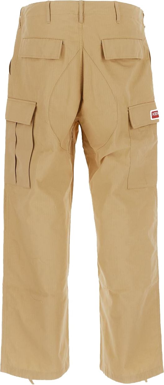 Kenzo Cargo Workwear Pants Beige