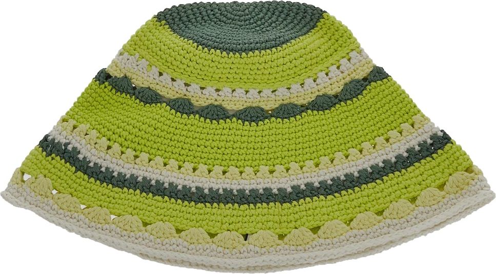 Ganni Crochet Hat Groen