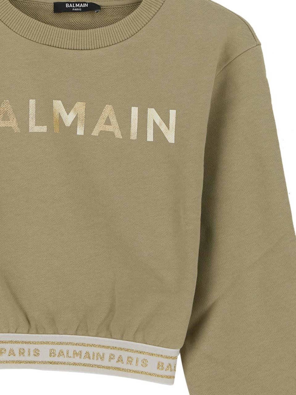 Balmain Cotton Sweatshirt Groen