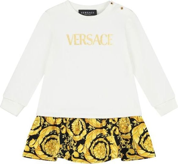Versace Dress Fleece + Logoi Print + Barocco Kids Fleece Wit