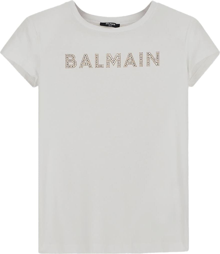 Balmain Cotton T-shirt Wit
