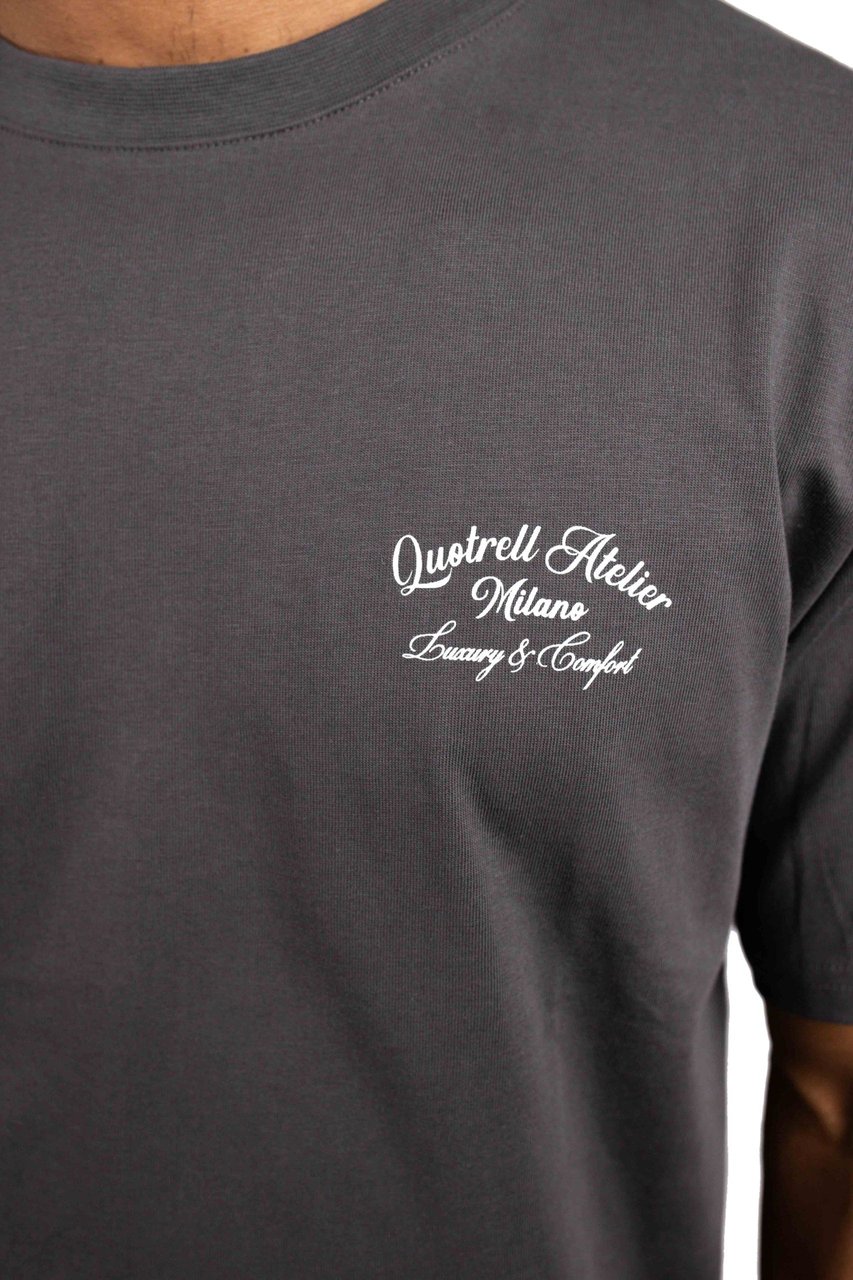 Quotrell Atelier Milano T-Shirt Heren Grijs/Wit Grijs