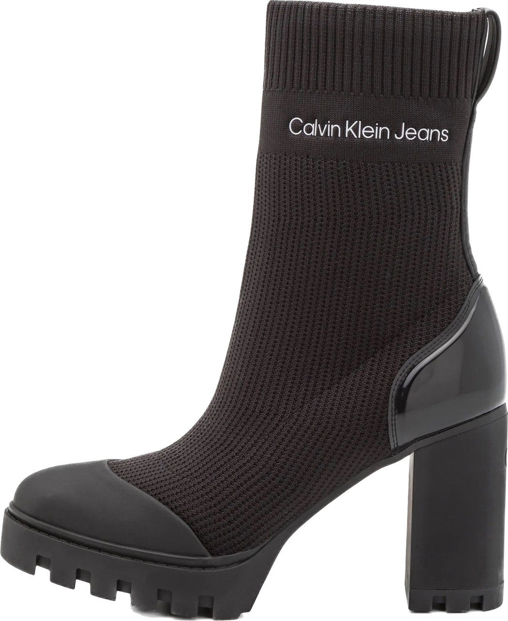 Calvin Klein Platform Knit Sock Zwart