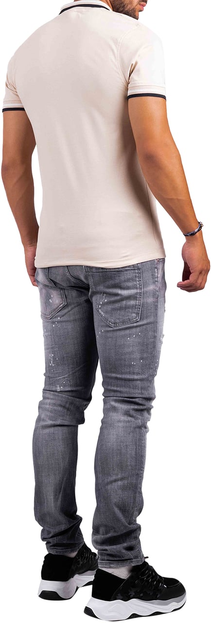 Quotrell Avergne Polo | Sand/black Beige