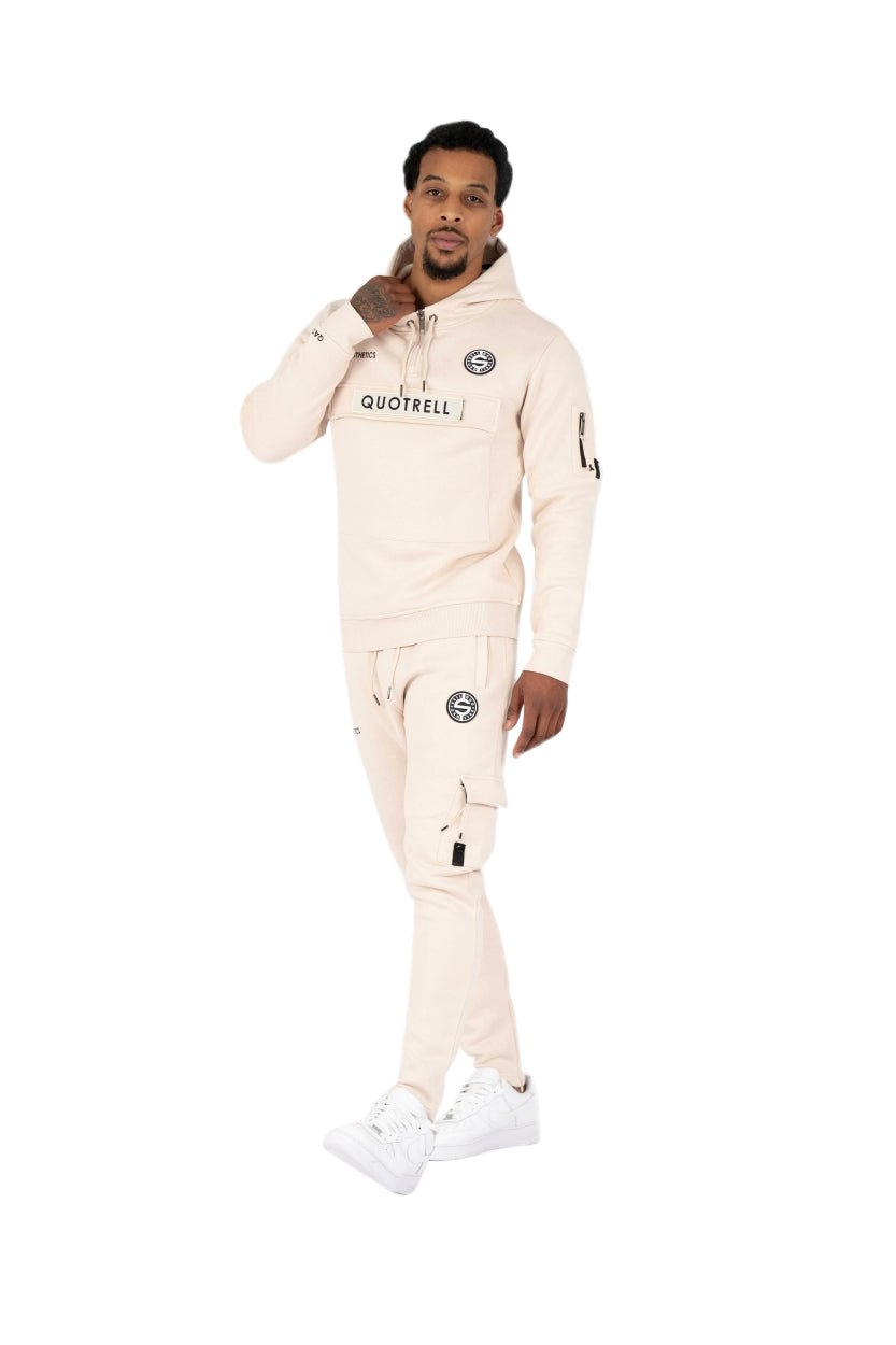 Quotrell Qatar Hoodie + Pants (set) | Beige Beige