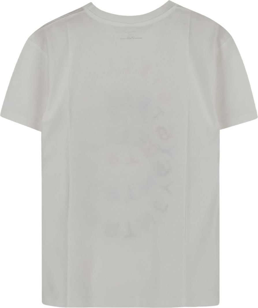Stella McCartney Superimposed Circular Logos T-Shirt Wit