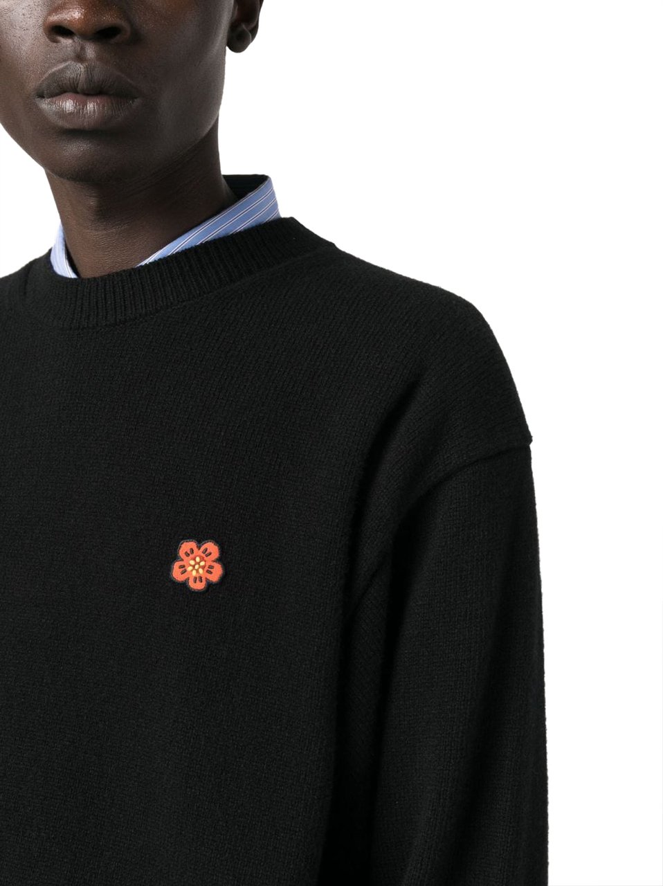 Kenzo Boke Flower Crest Jumper Zwart