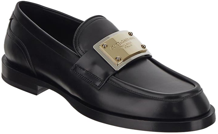 Dolce & Gabbana Flat Shoes Black Zwart
