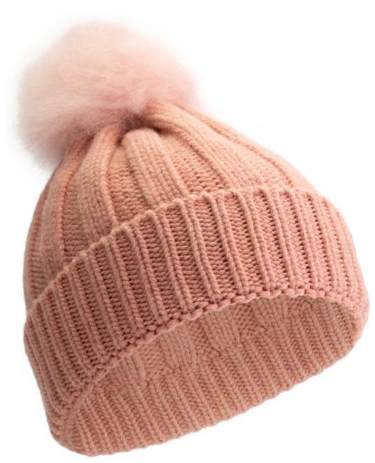 Woolrich Cash Pom Pom Beanie Roze