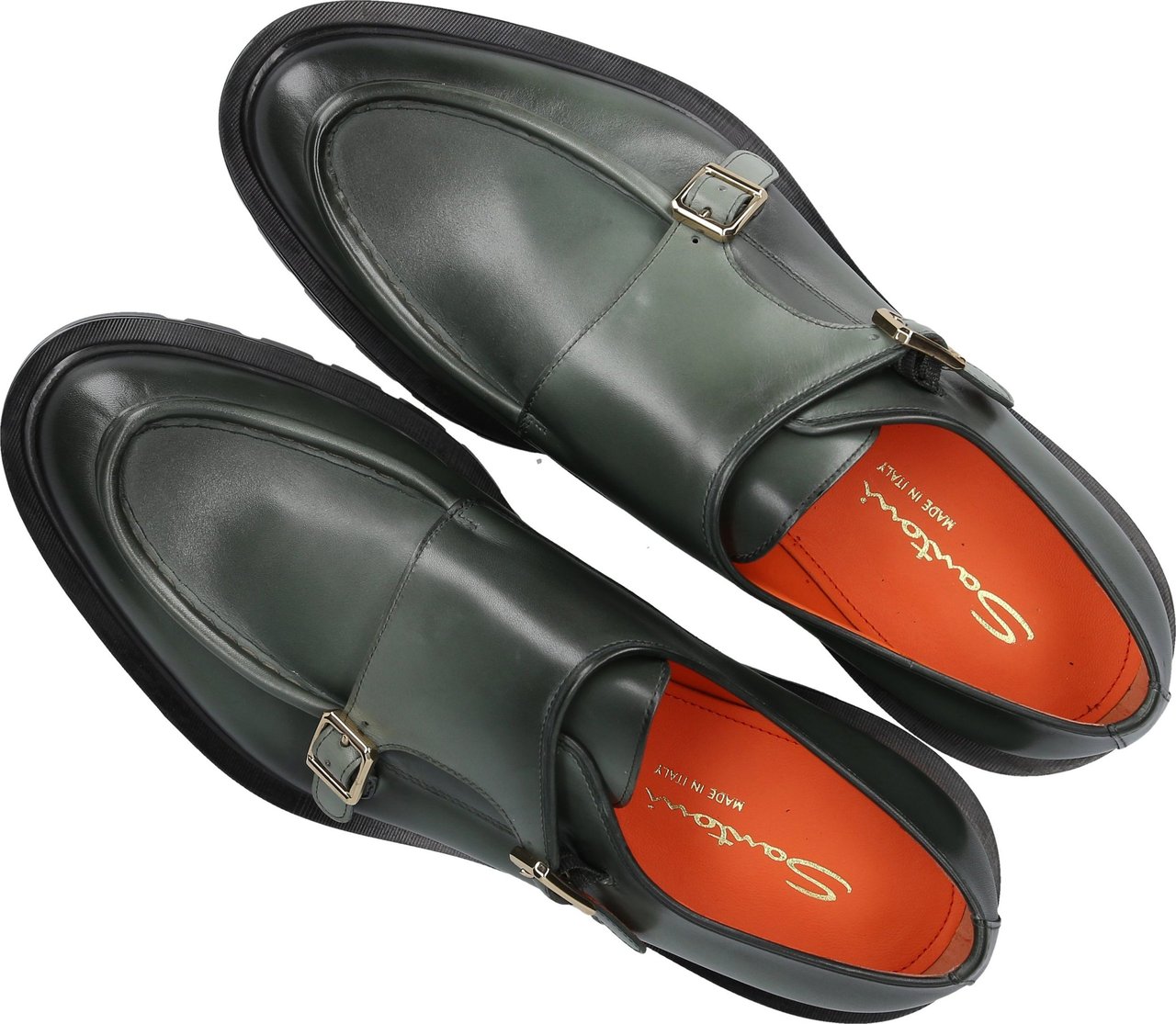 Santoni Monk Shoes Calfskin Milton Groen