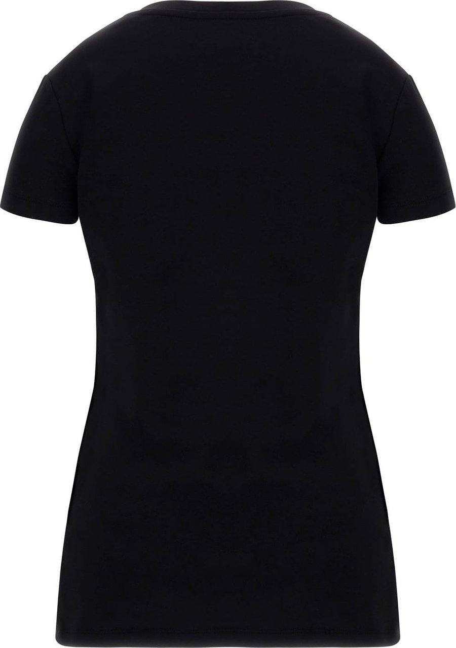Guess 4G Allover T-Shirt Dames Zwart Beige