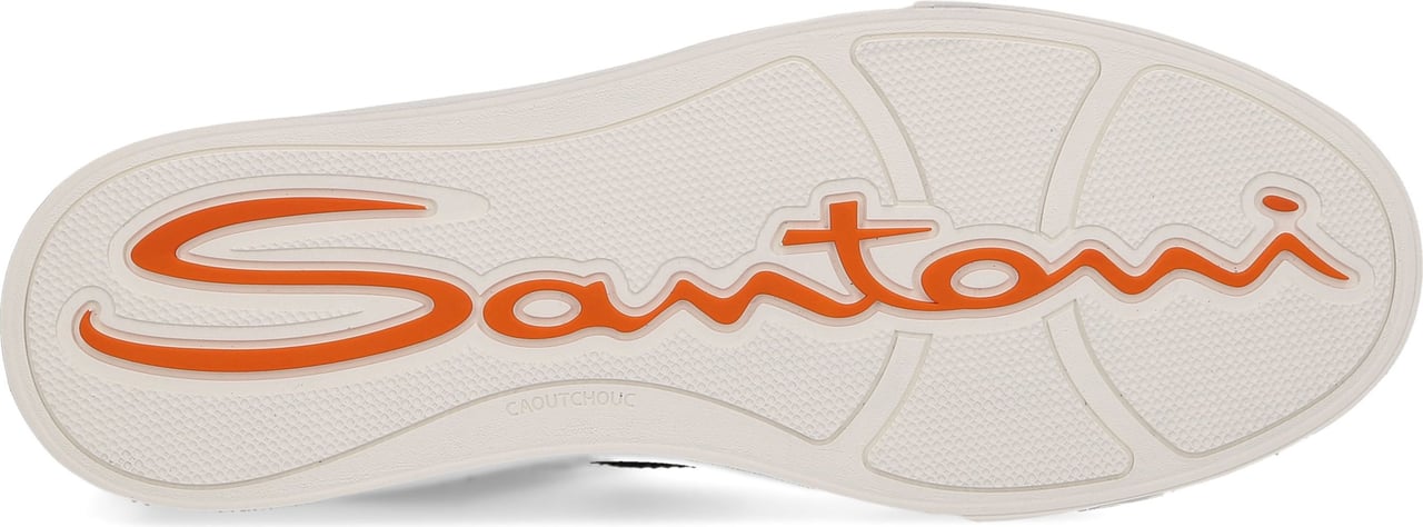 Santoni High-top Sneakers Suede Asti Blauw