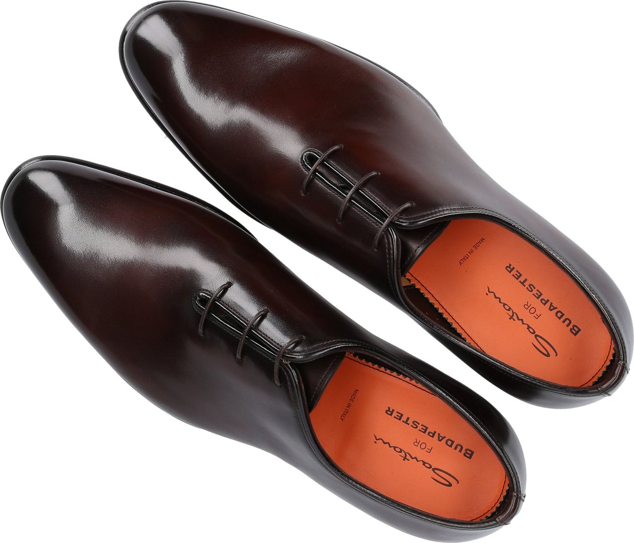 Santoni Business Shoes Oxford Mantova Bruin