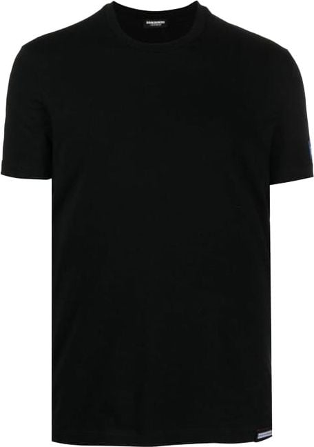 Dsquared2 Icon T-Shirt Heren Zwart/Blauw/Wit Zwart