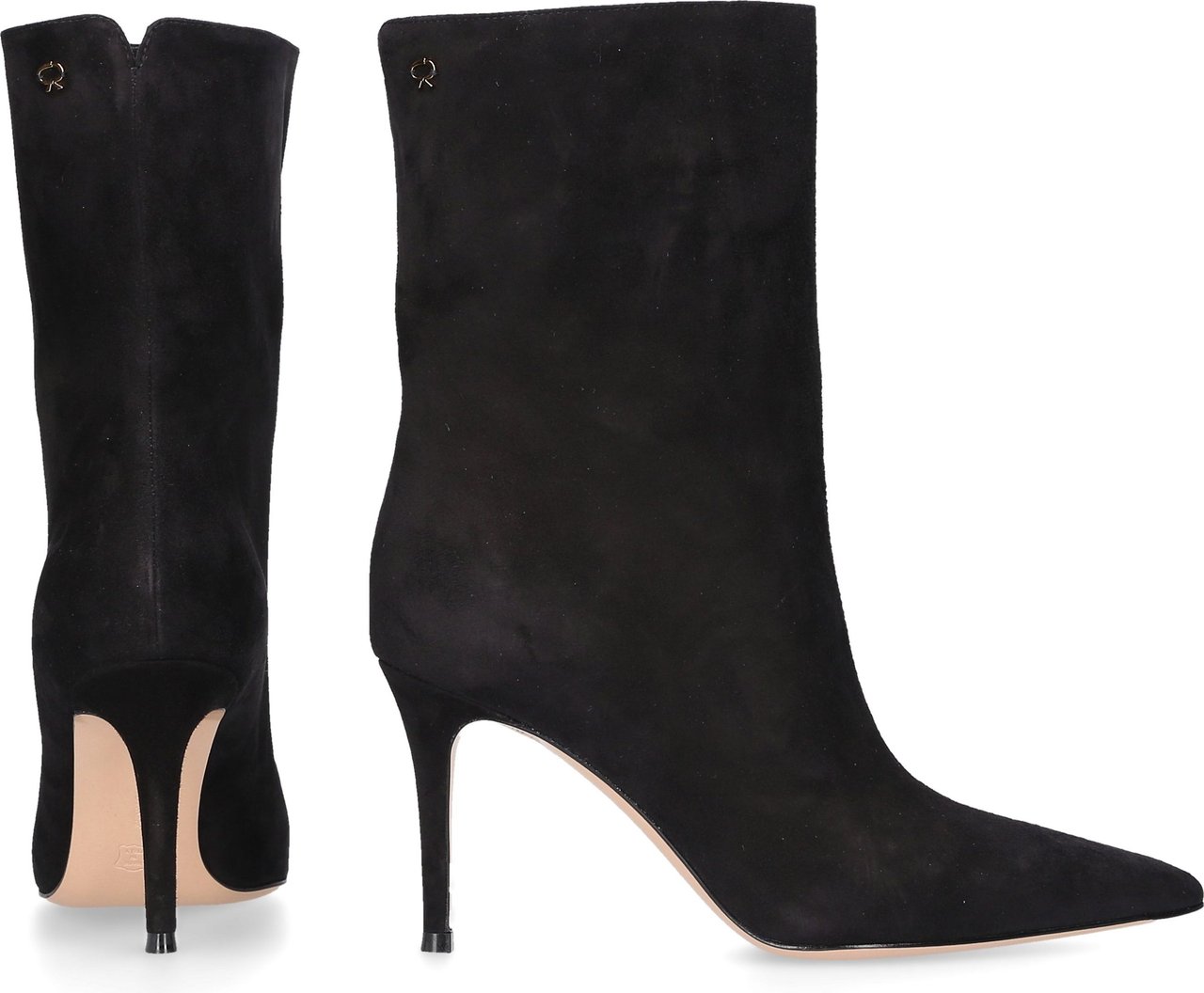 Gianvito Rossi Classic Ankle Boots Reus Suede Gizeh Zwart