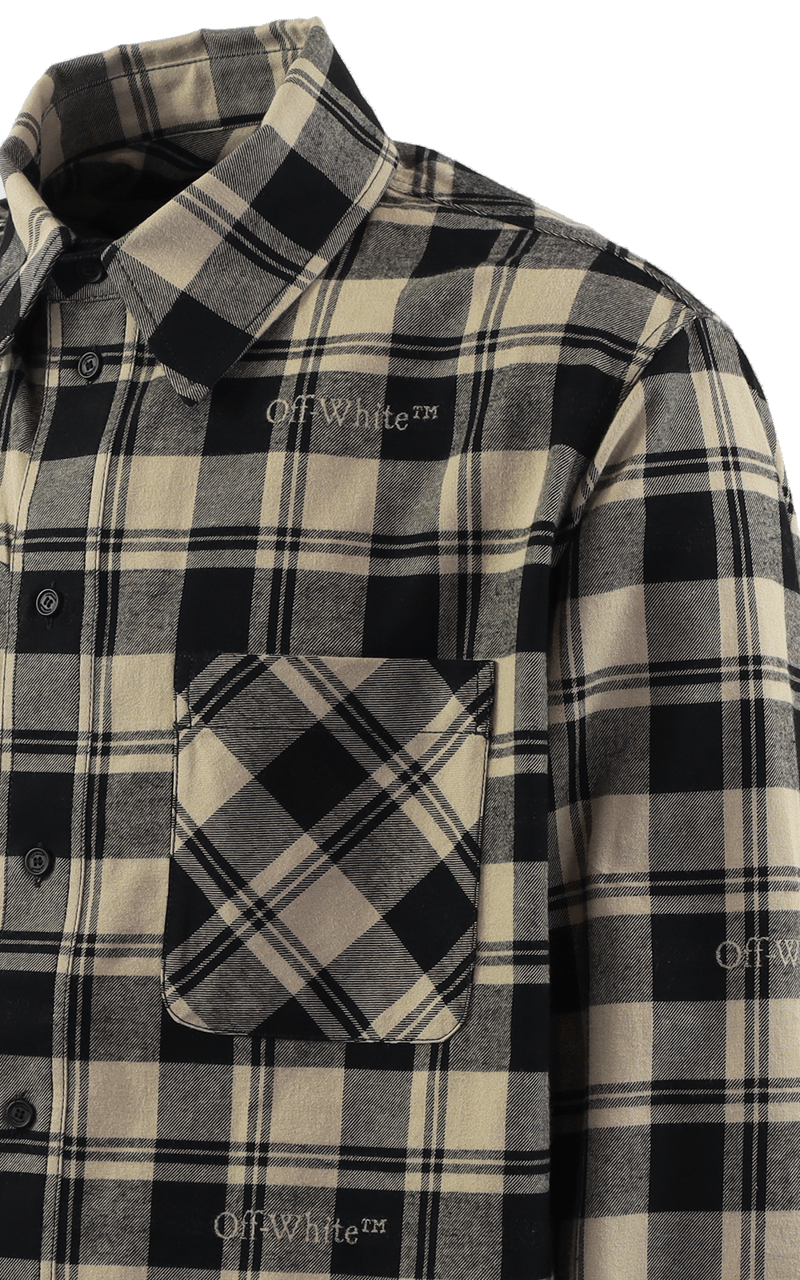 OFF-WHITE Check Flann Shirt Divers