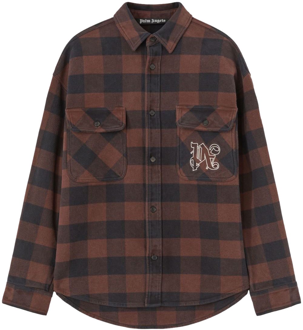 Palm Angels Shirts Brown Bruin
