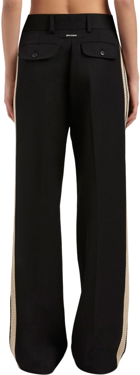 Palm Angels Palm Angels Black polyester blend pant Zwart