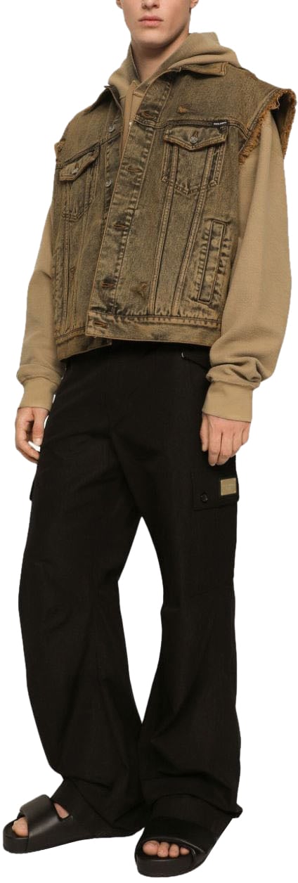 Dolce & Gabbana Cotton Cargo Trousers Zwart