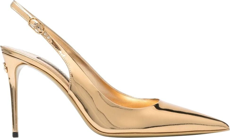 Dolce & Gabbana With Heel Golden Gold Goud