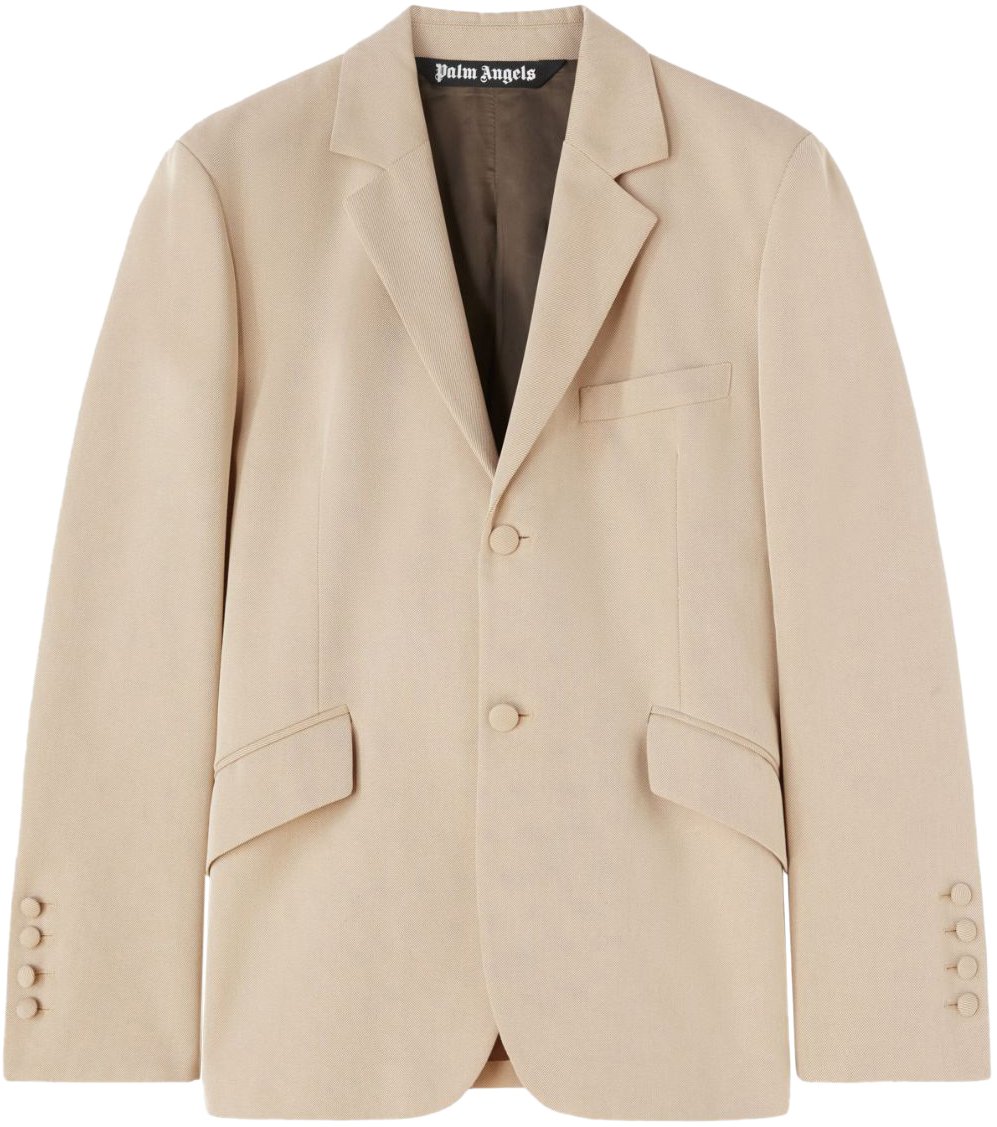 Palm Angels Palm Angels Cappuccino cotton blend blazer Beige