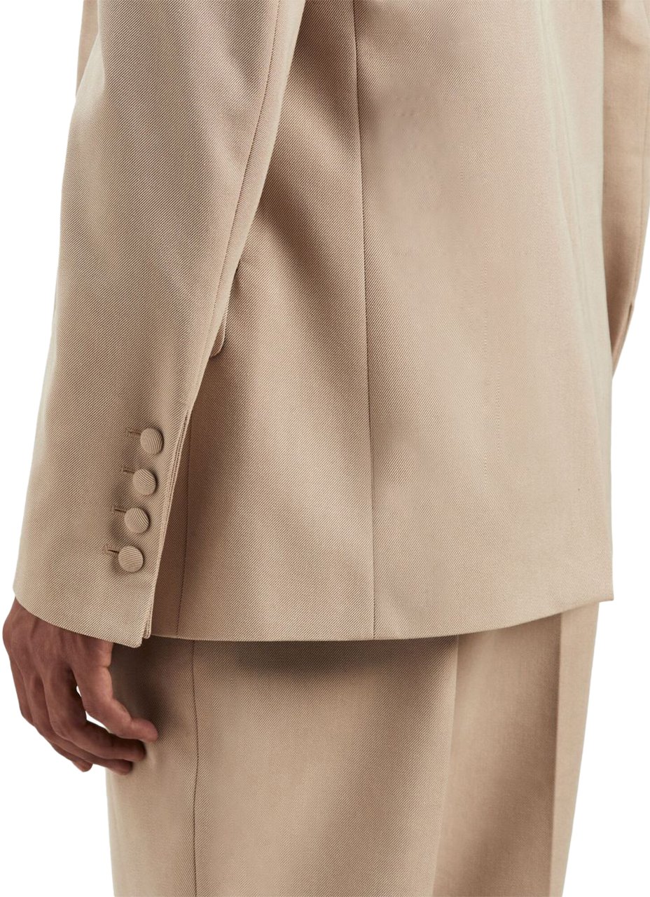 Palm Angels Palm Angels Cappuccino cotton blend blazer Beige