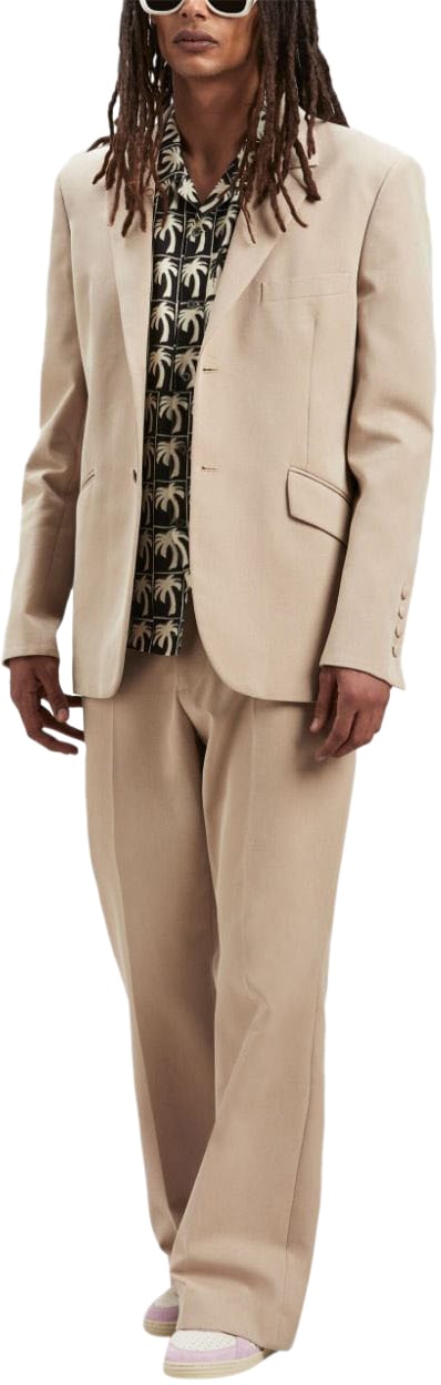 Palm Angels Palm Angels Cappuccino cotton blend blazer Beige
