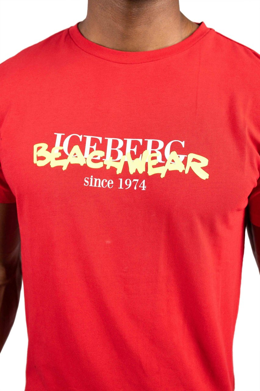 Iceberg Beachwear T-shirt Rood Rood