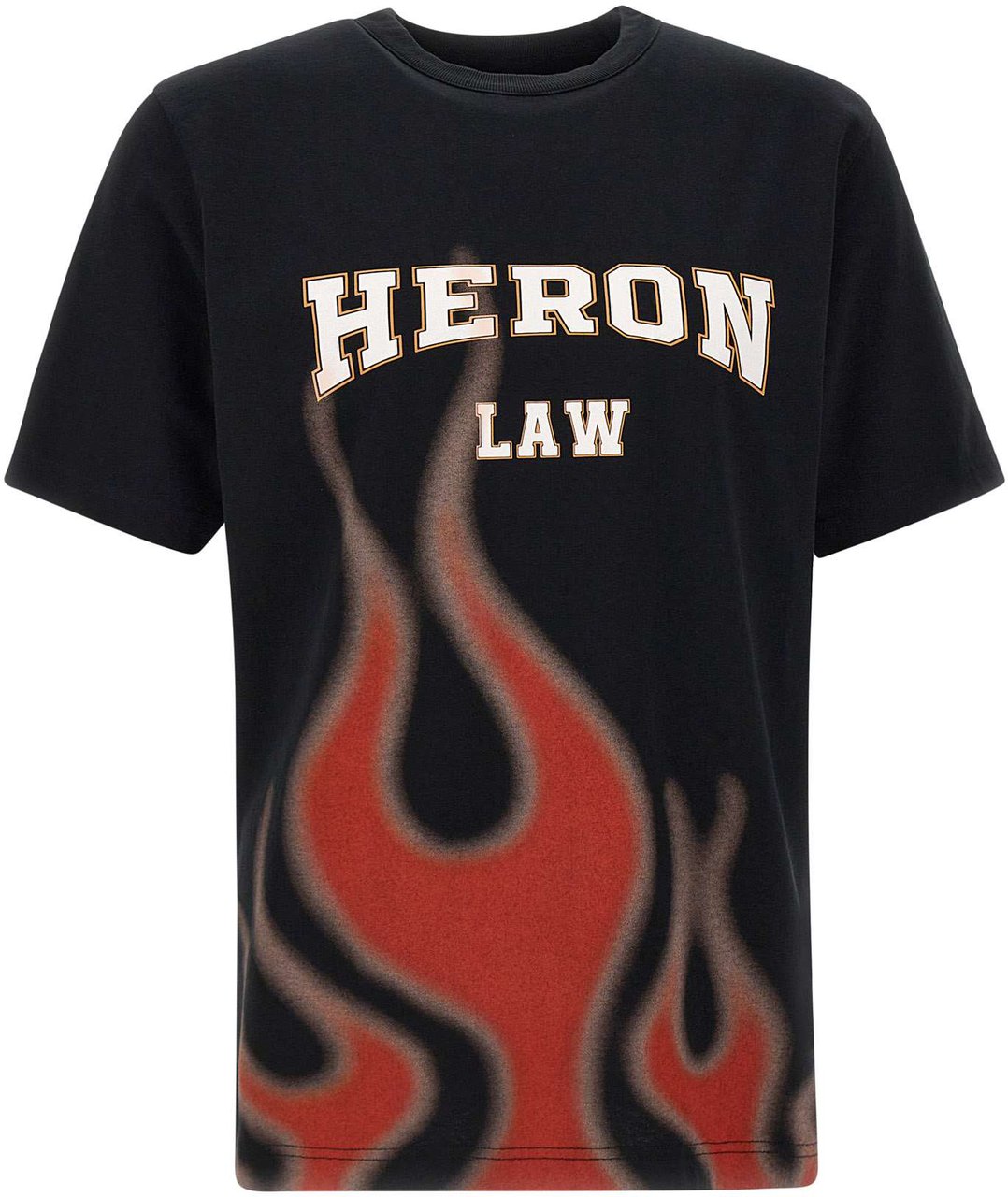 Heron Preston Heron Law Flames SS Tee Zwart