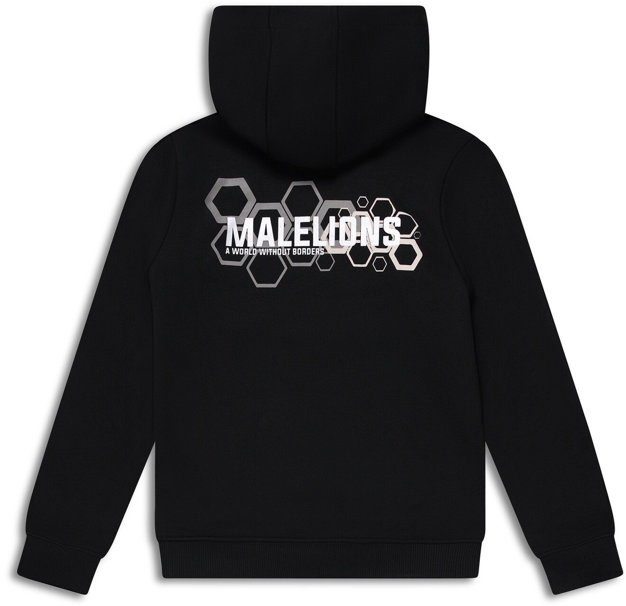 Malelions Junior Borders Hoodie Zwart