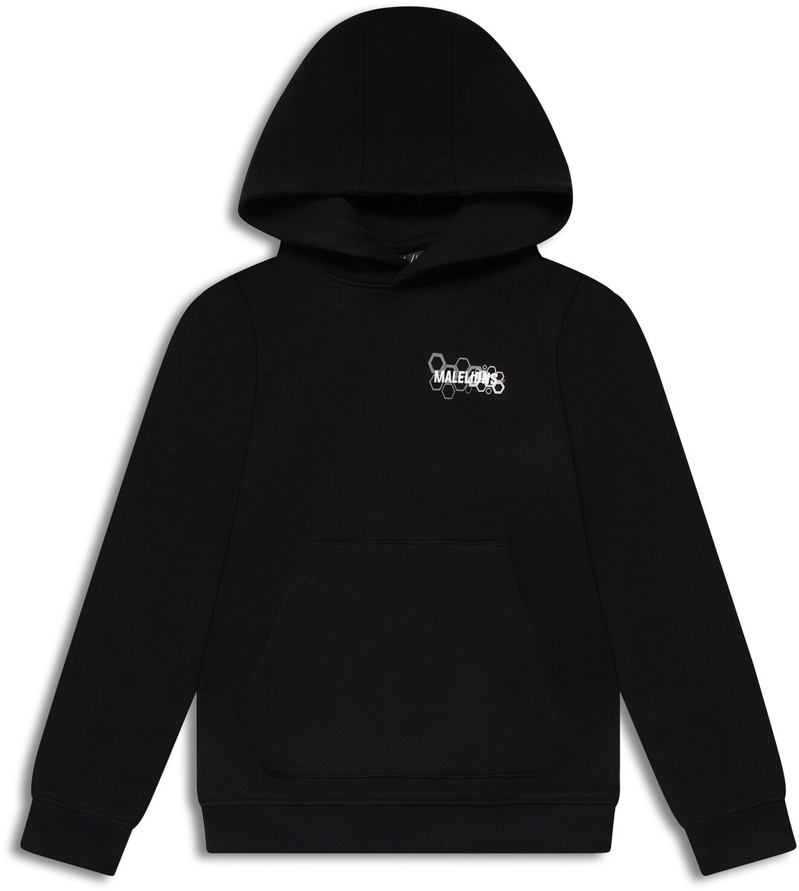 Malelions Junior Borders Hoodie Zwart