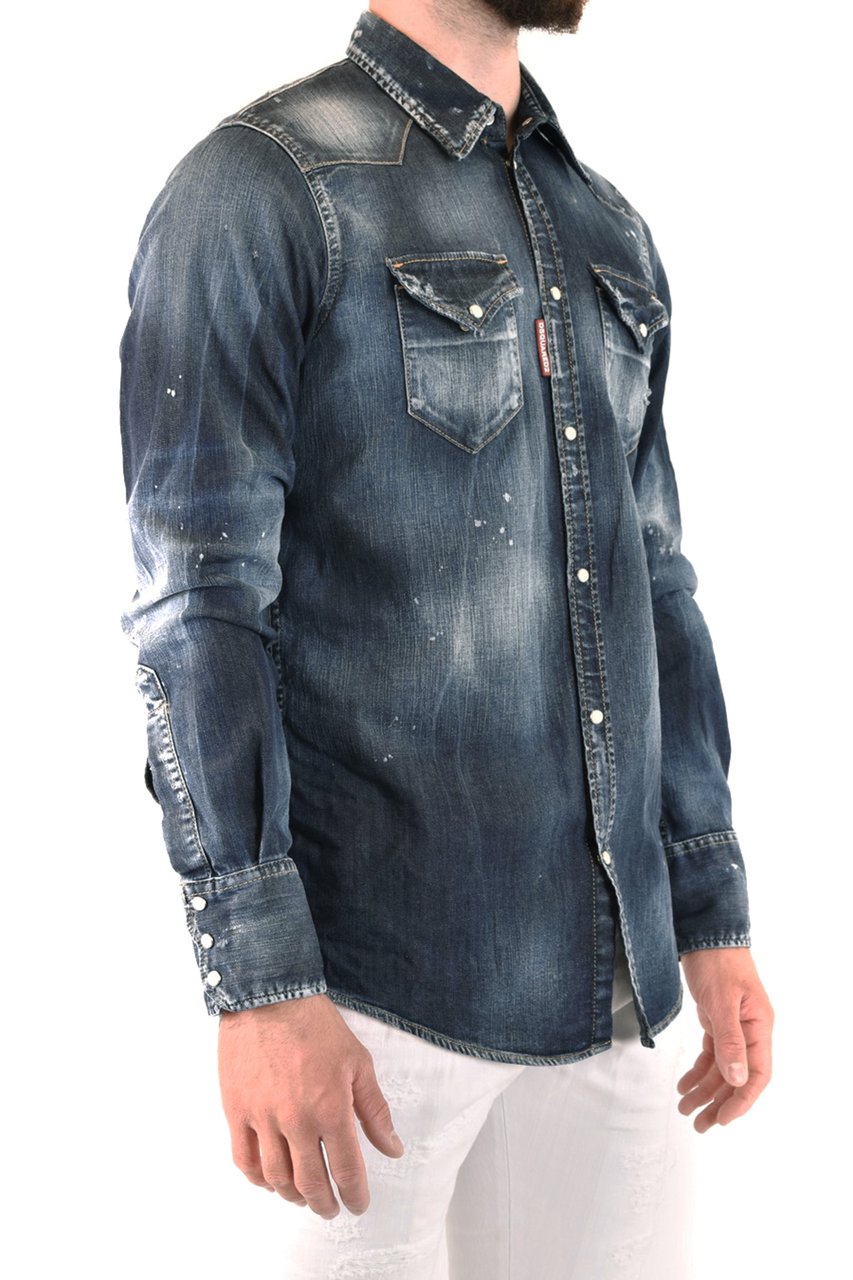 Dsquared2 Shirts Blue Blauw