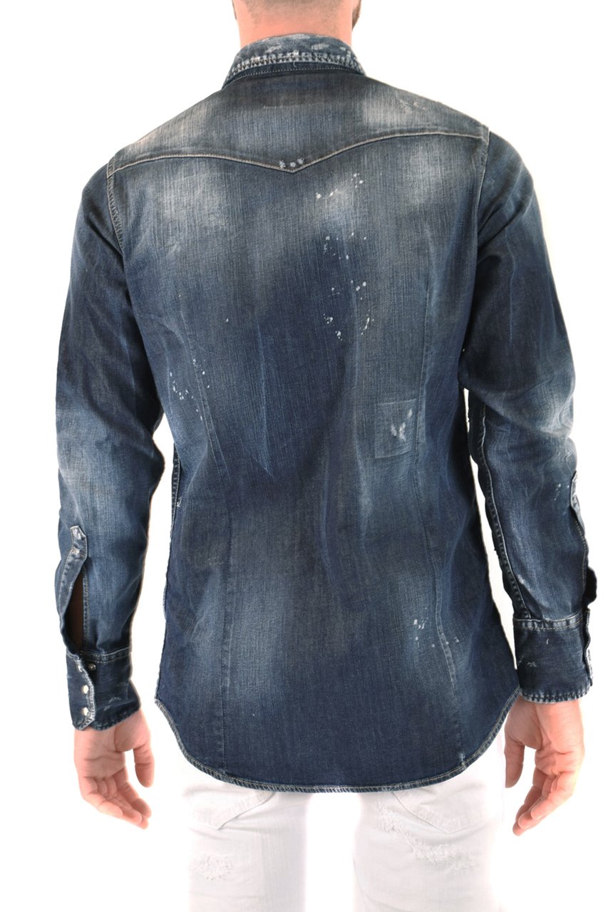 Dsquared2 Shirts Blue Blauw
