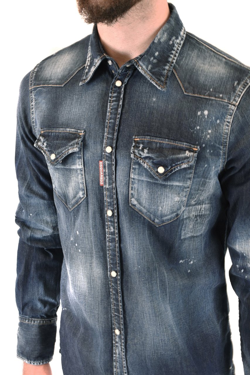 Dsquared2 Shirts Blue Blauw