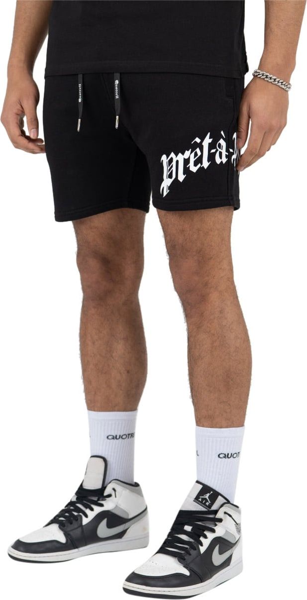 Quotrell Miami Shorts | Black / White Zwart