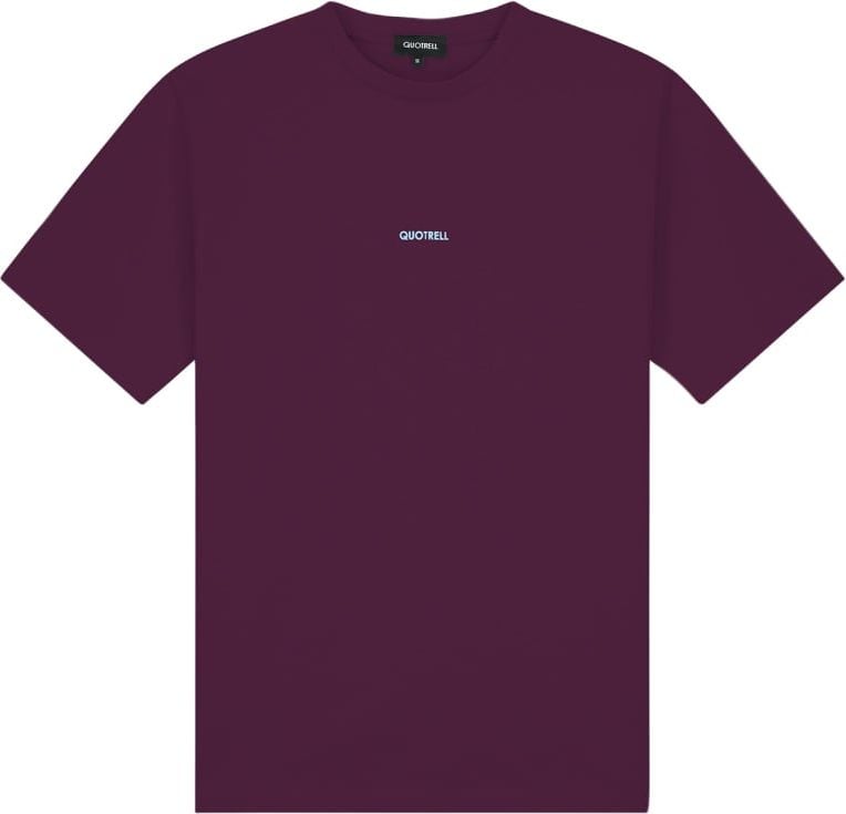 Quotrell Fusa T-shirt | Bordeaux/light Blue Rood