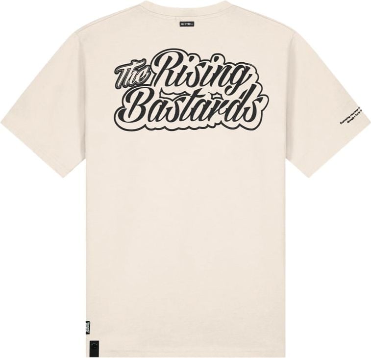 Quotrell The Rising Bastards T-shirt | Sand / Black Beige