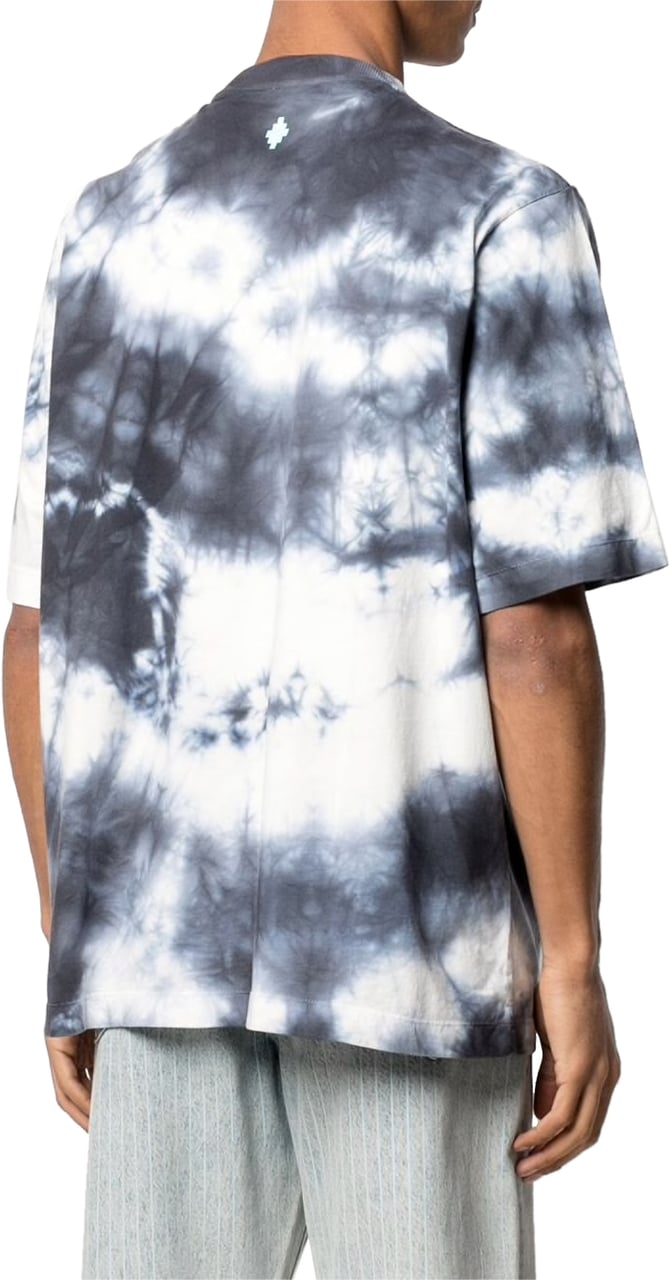 Marcelo Burlon Com Logo Tie-dye Oversize T-shirt Divers