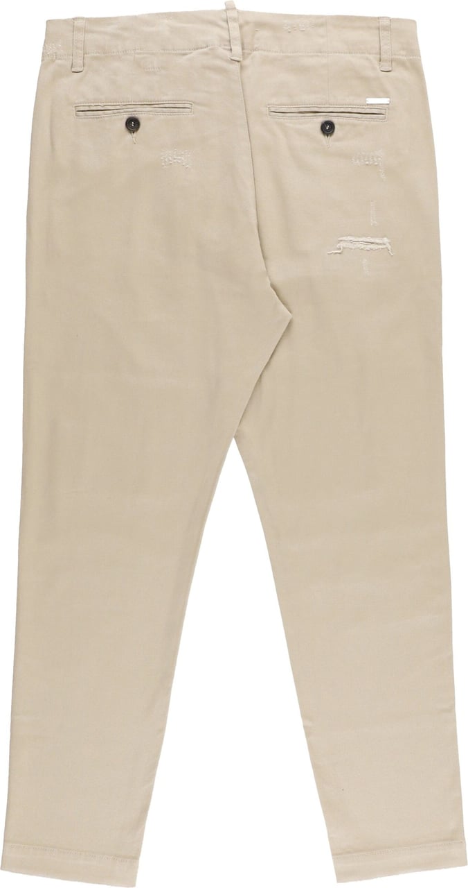 Dsquared2 Trousers Cream Beige Neutraal