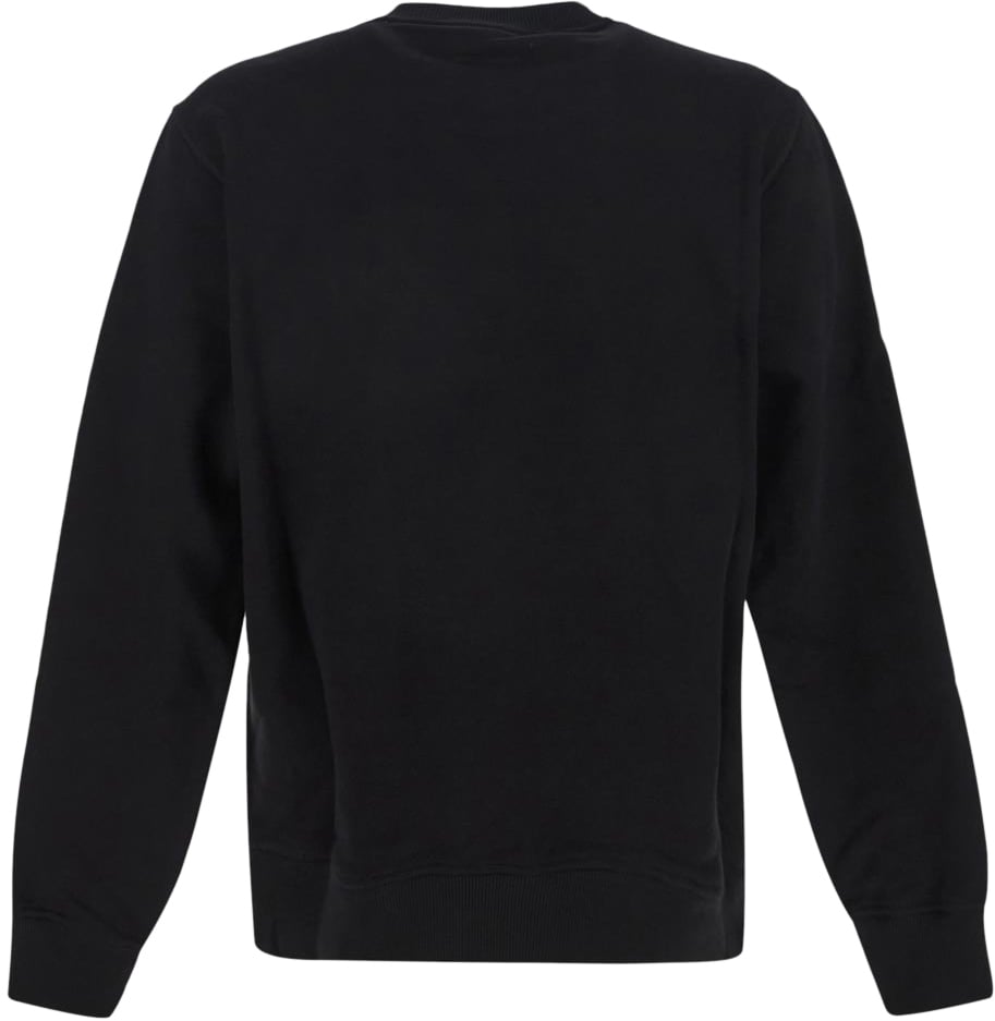 Dolce & Gabbana Jersey Sweatshirt With Branded Tag Zwart