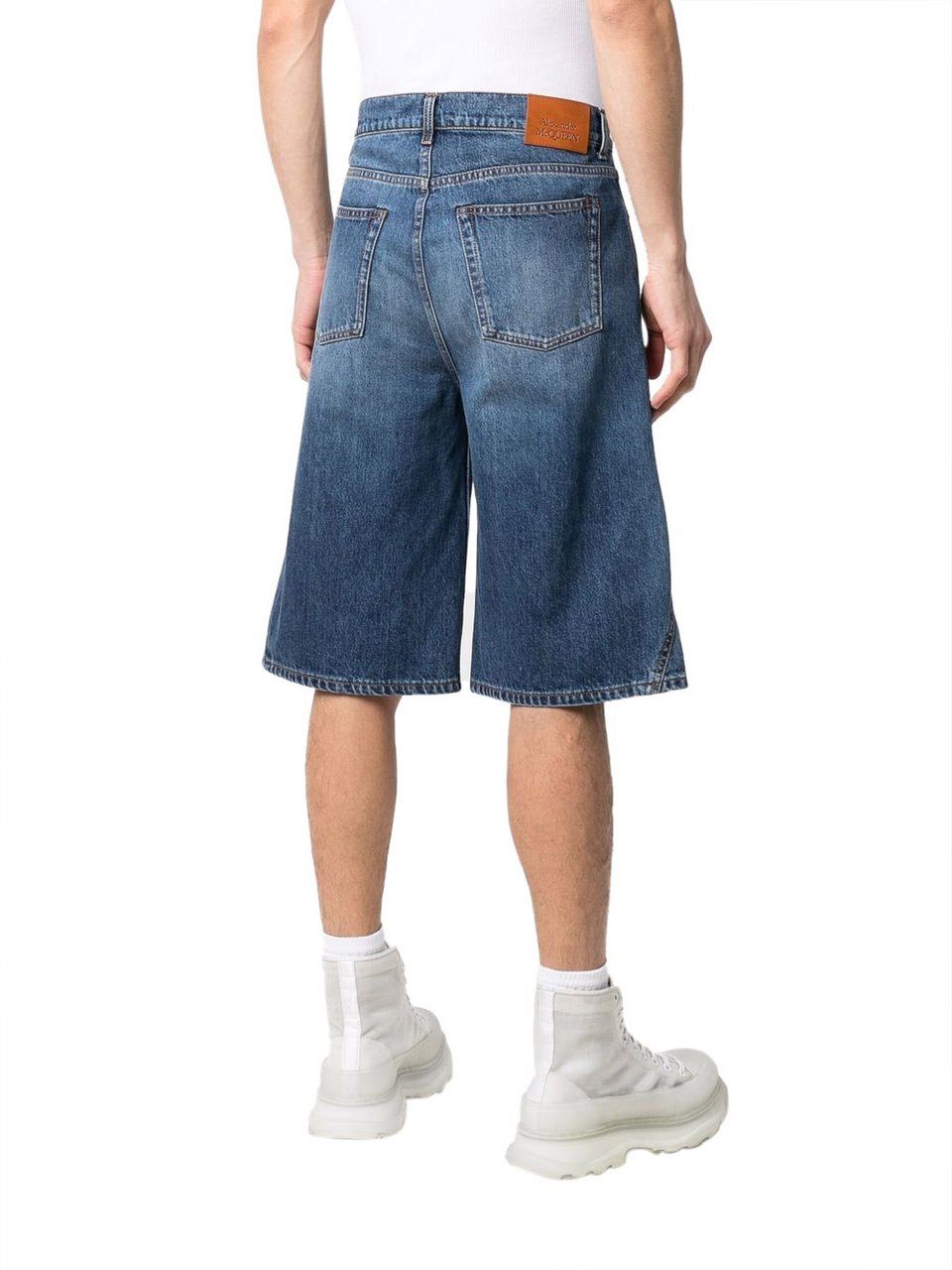 Alexander McQueen Shorts Blue Blauw