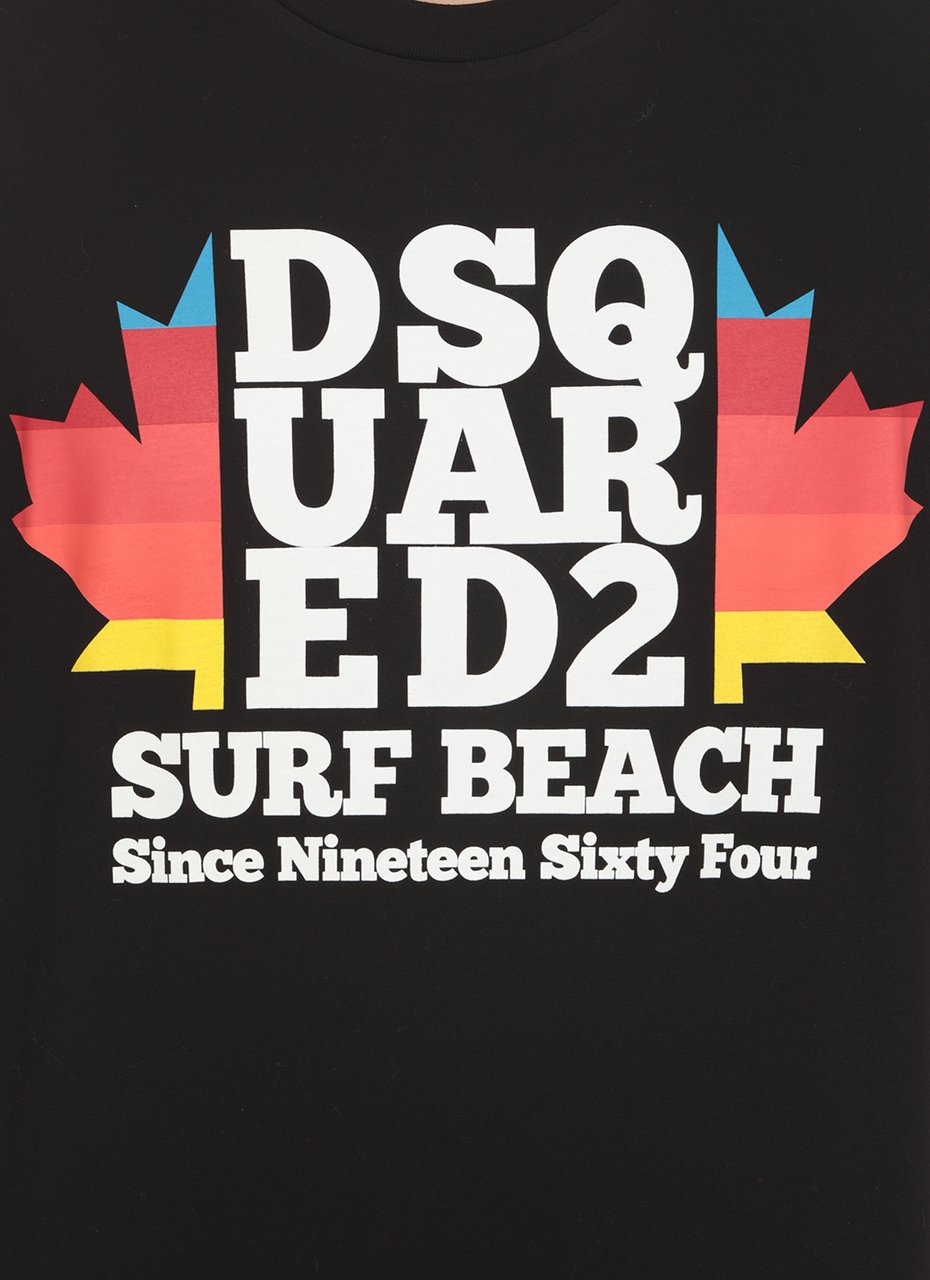 Dsquared2 T-shirts And Polos Black Zwart