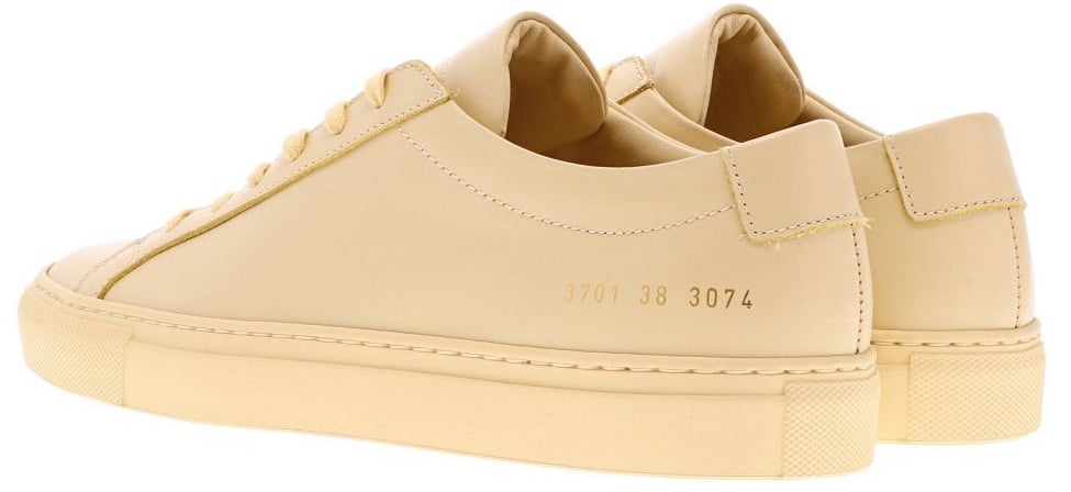 Common Projects Original Achilles Low Yellow Sneakers Geel