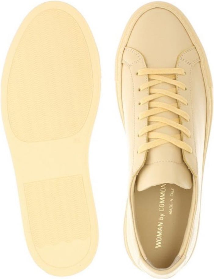 Common Projects Original Achilles Low Yellow Sneakers Geel