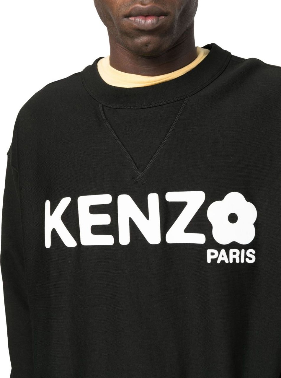 Kenzo Cotton Logo Sweatshirt Zwart