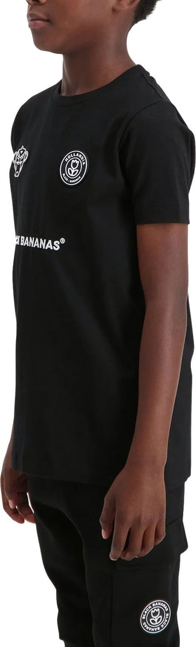 Black Bananas F.C Basic T-Shirt KIDS Zwart Zwart