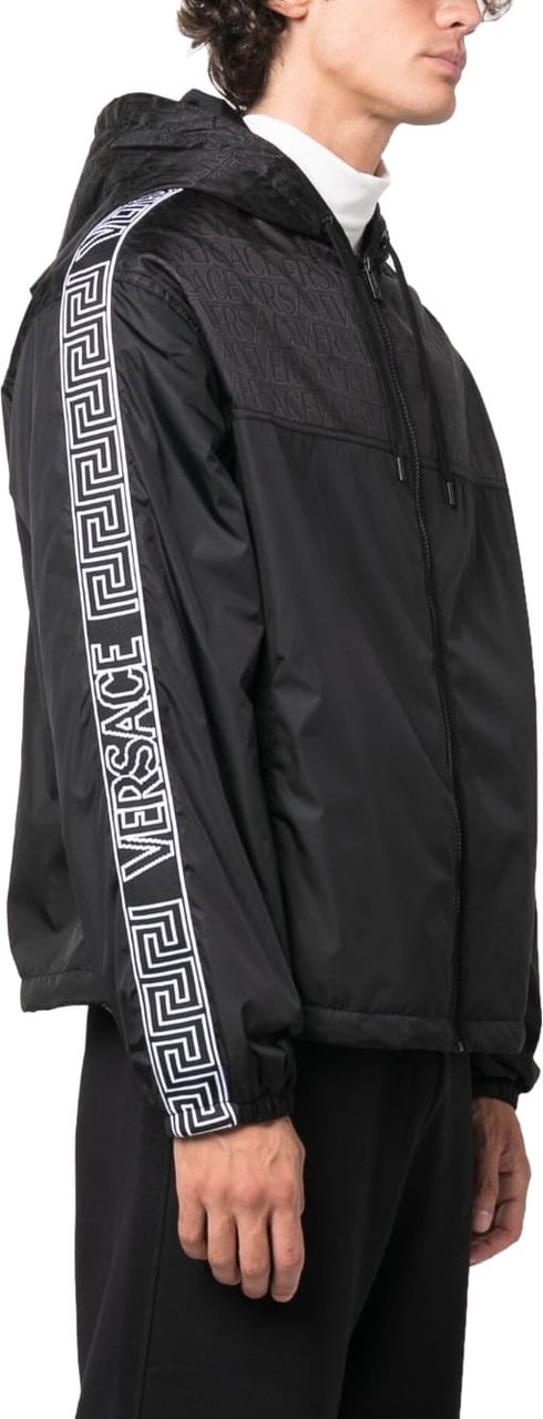 Versace Coats Black Zwart
